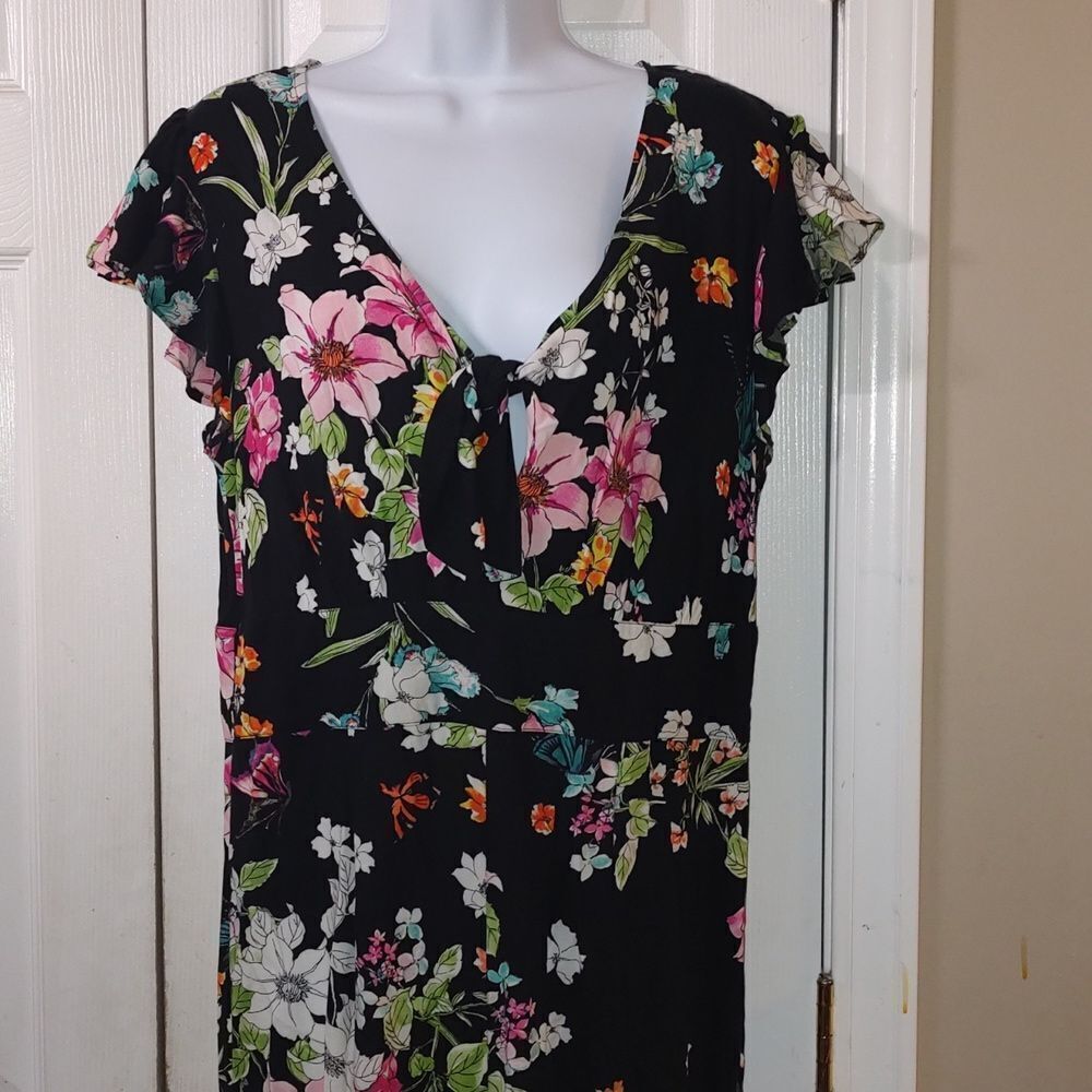 Love Fire floral long romper jumpsuit Sz M - Picture 3 of 8